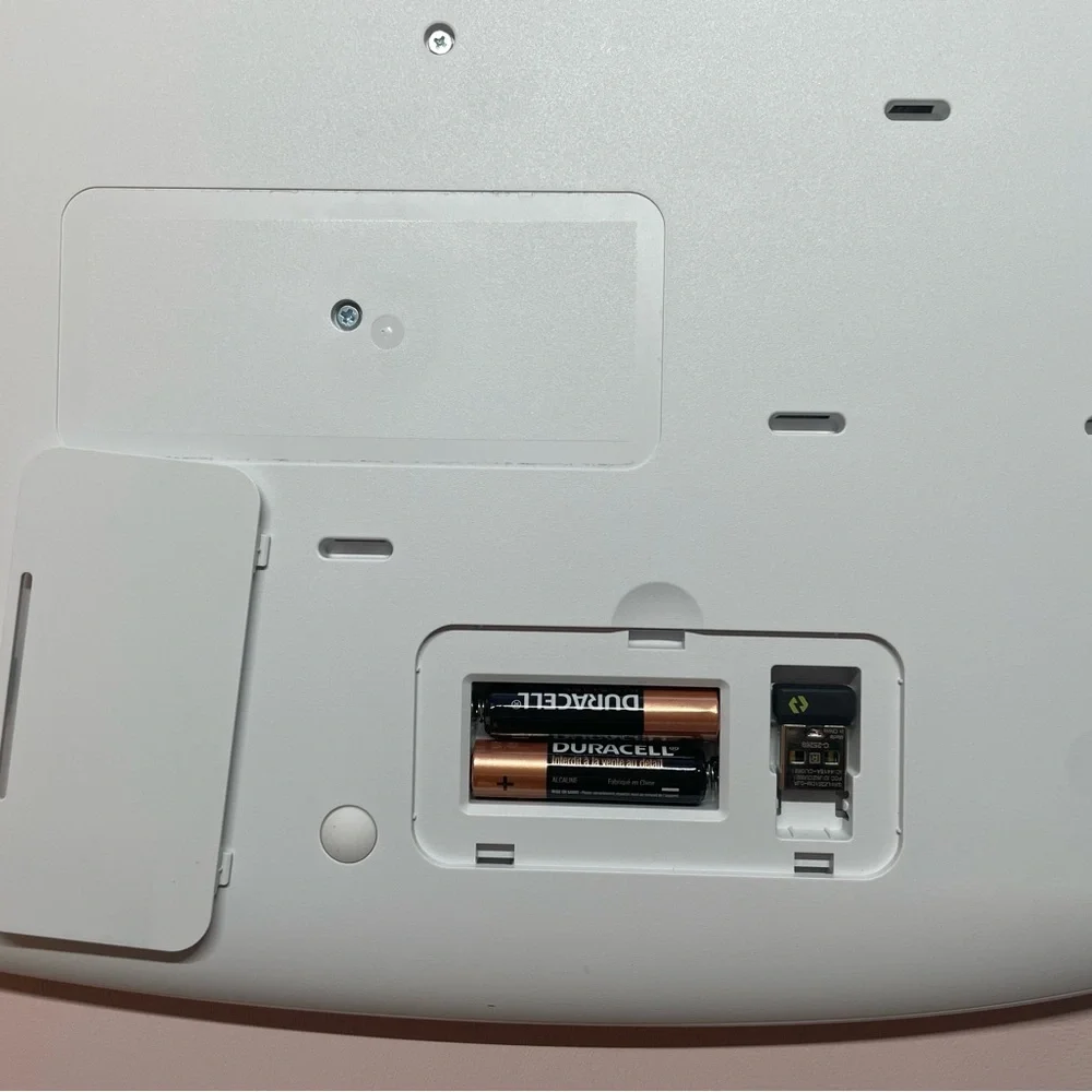Off-White Ergonomic Wireless Keyboard - White